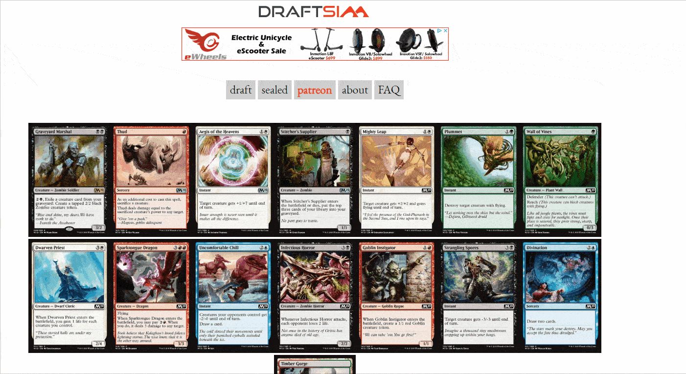 Animated gif of someone drafting M19