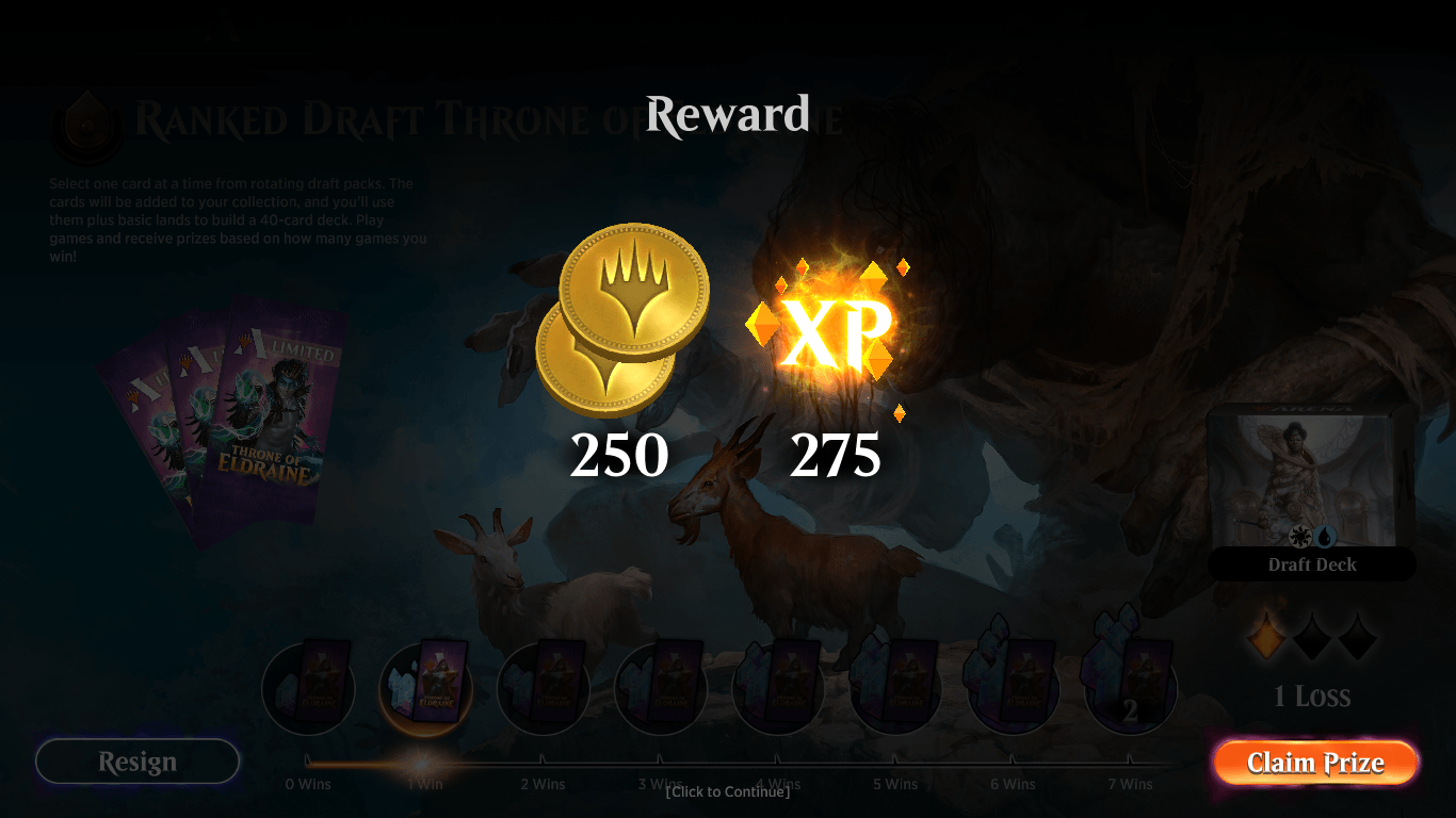 MTG Arena daily quest reward