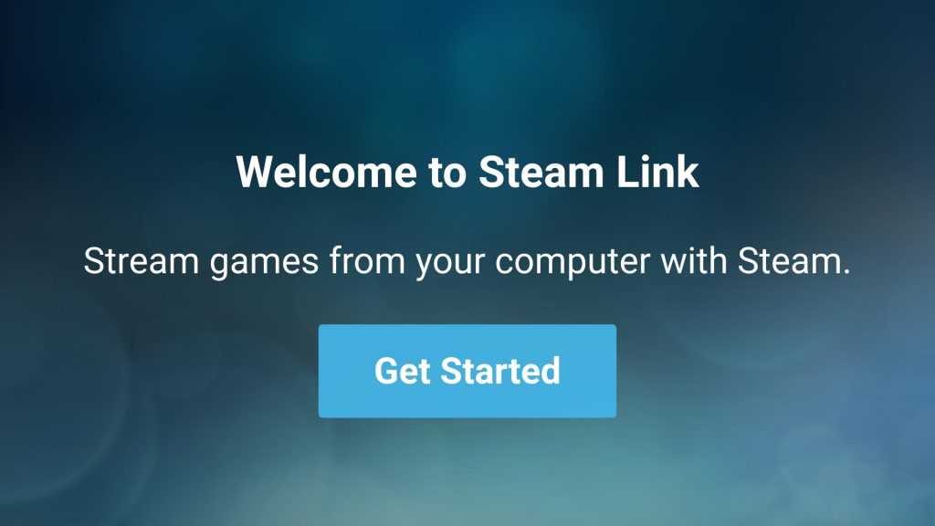 Steam Link on Android "Get Started"