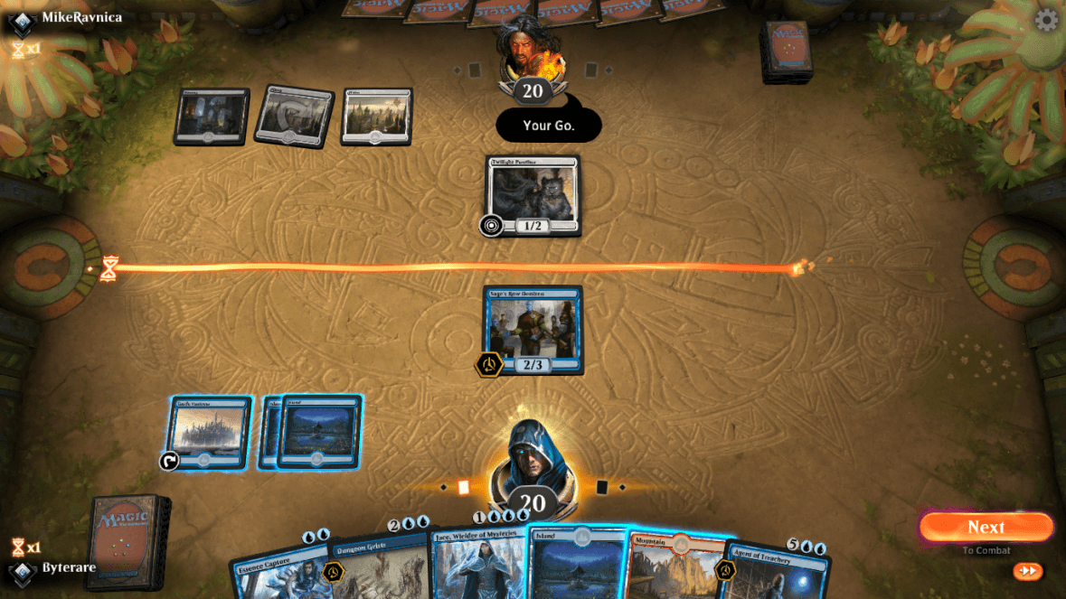 Your fuse (rope) timer in MTG Arena