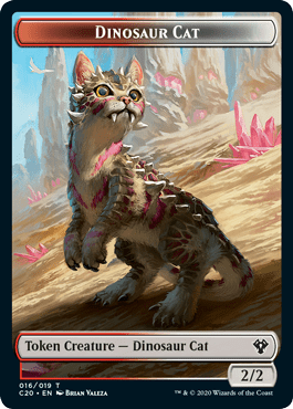Dinosaur Cat Token