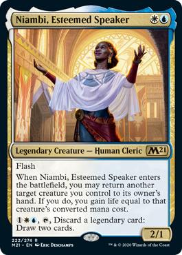Niambi, Esteemed Speaker