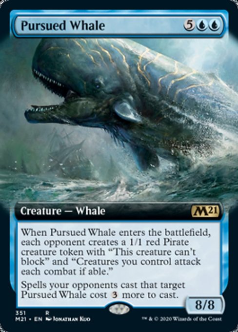Pursued Whale (Borderless)