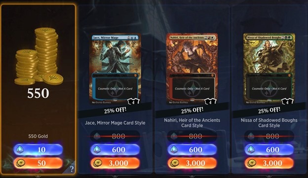 MTG Arena gold daily deal