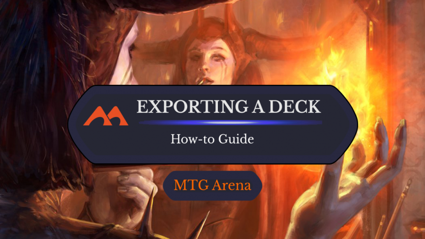 How to Export a Deck from MTG Arena