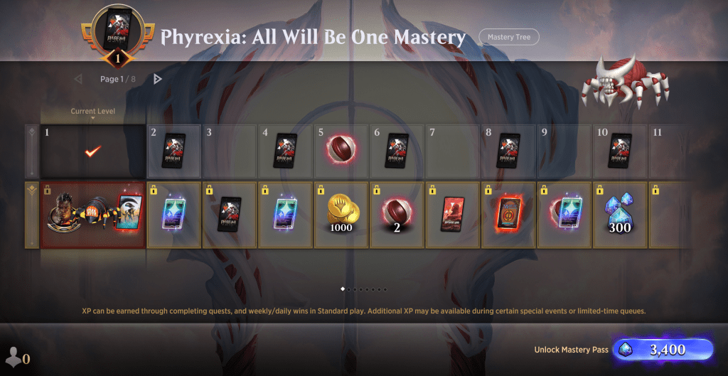 Phyrexia All Will Be One Mastery Track