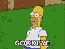 Simpsons goodbye meme