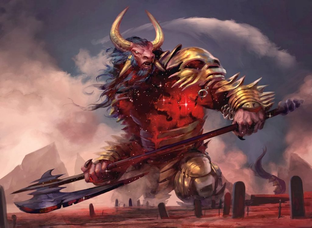 Mogis, God of Slaughter - Illustration by Peter Mohrbacher