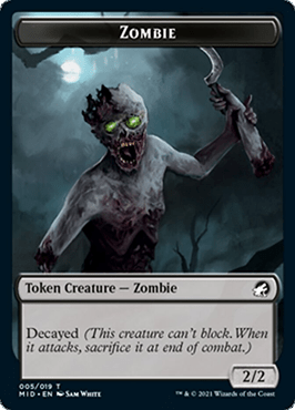 Decayed Zombie token