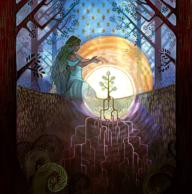 Regrowth (Strixhaven Mystical Archive) - Illustration by Minttu Hynninen