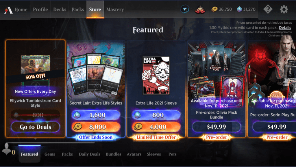 MTGA Store on Android