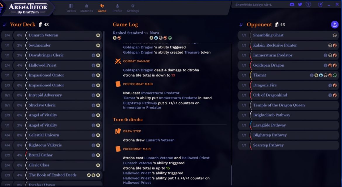 New to Arena Tutor: Postgame Summary, Achievements, Better Tracker ...