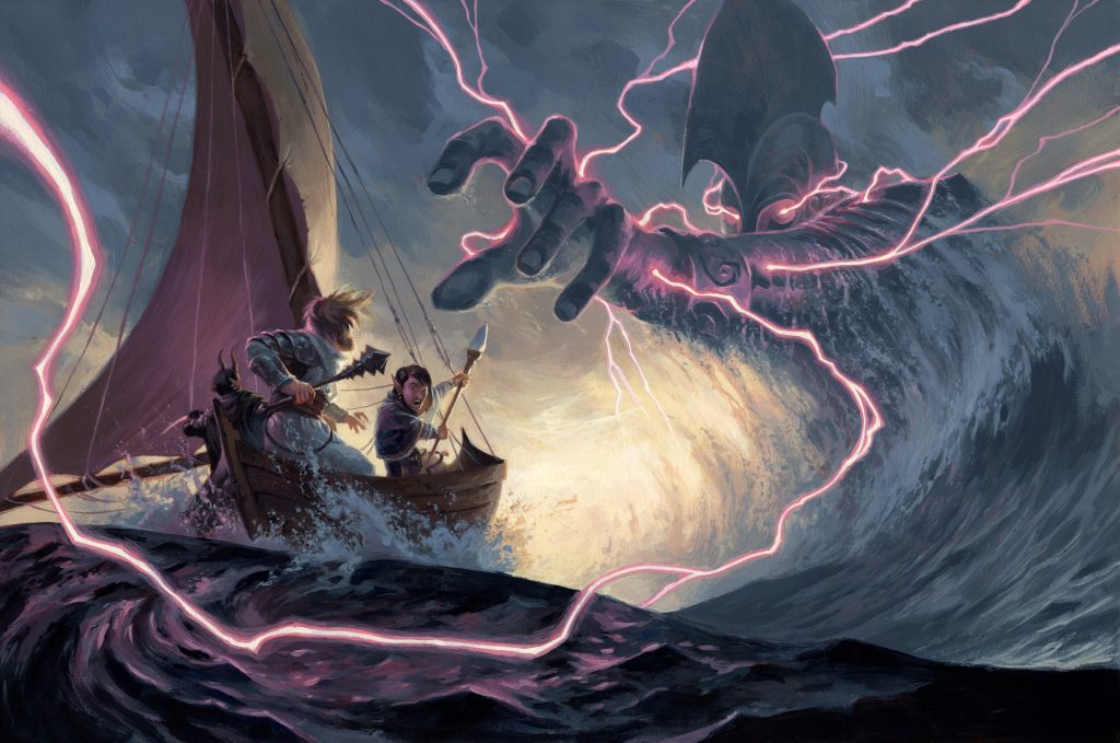 Hall of Storm Giants (Dungeon Module) - Illustration by Alex Stone