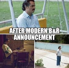 Modern B&R announcement meme