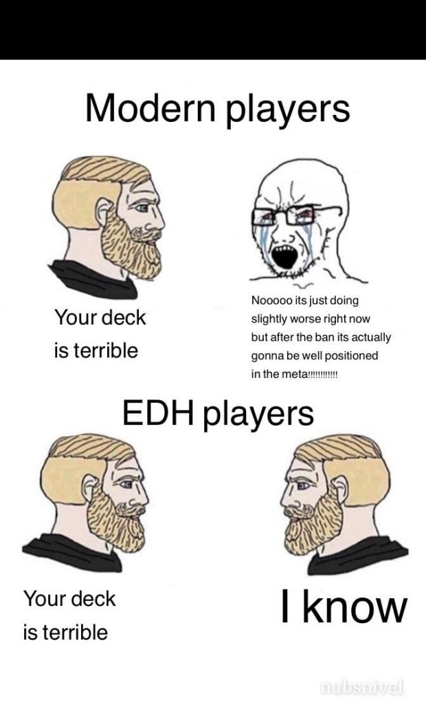 EDH players meme