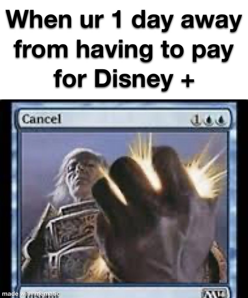 Disney+ free trial meme
