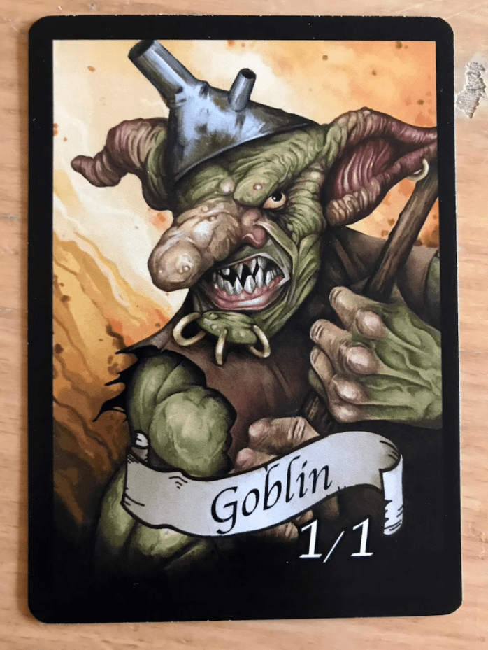 Classic Goblin creature token (Etsy)