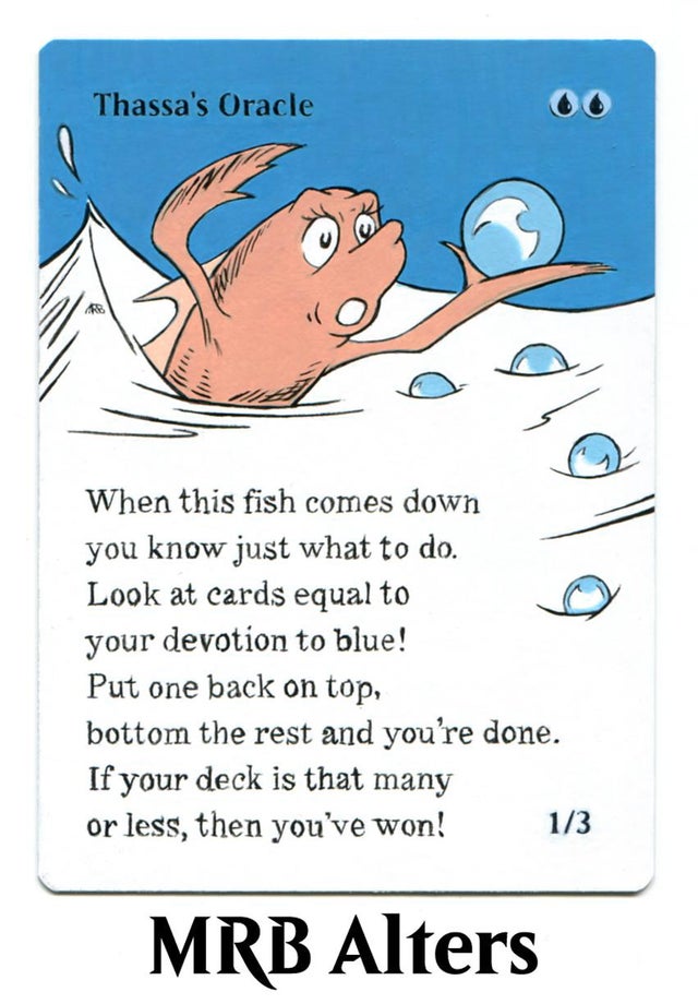 Dr. Seuss-Style Thassa’s Oracle alter