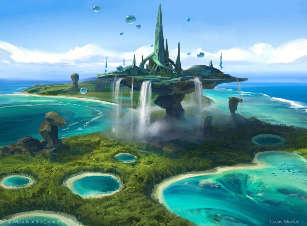 Island (Strixhaven School of Mages) - Illustration by Lucas Stamic
