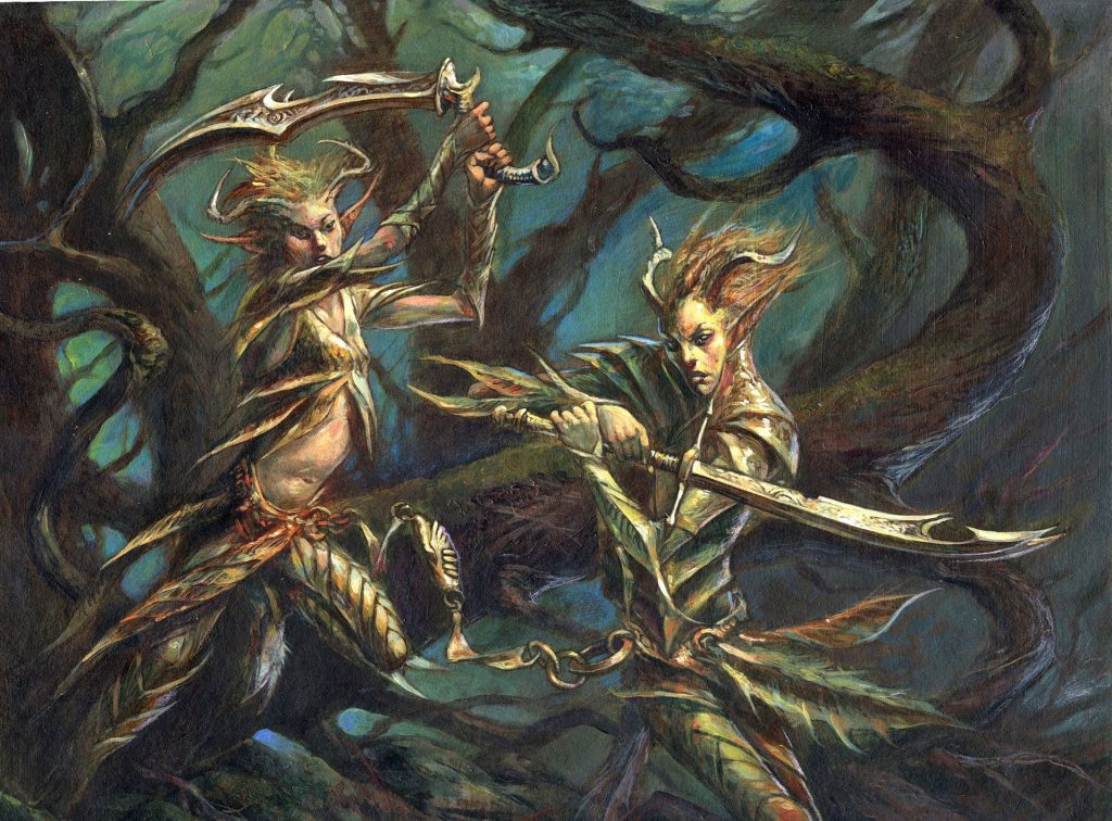 Wildslayer Elves - Illustration by Dave Kendall