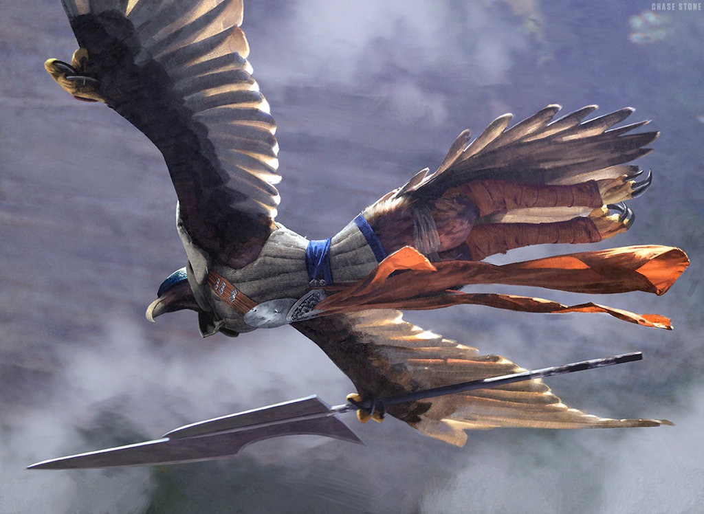 Sage-Eye Harrier - Illustration by Chase Stone