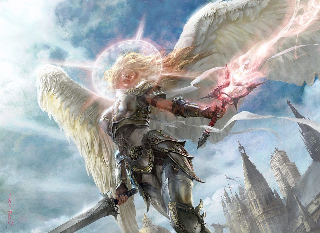 Angel of Serenity - Illustration by Aleksi Briclot