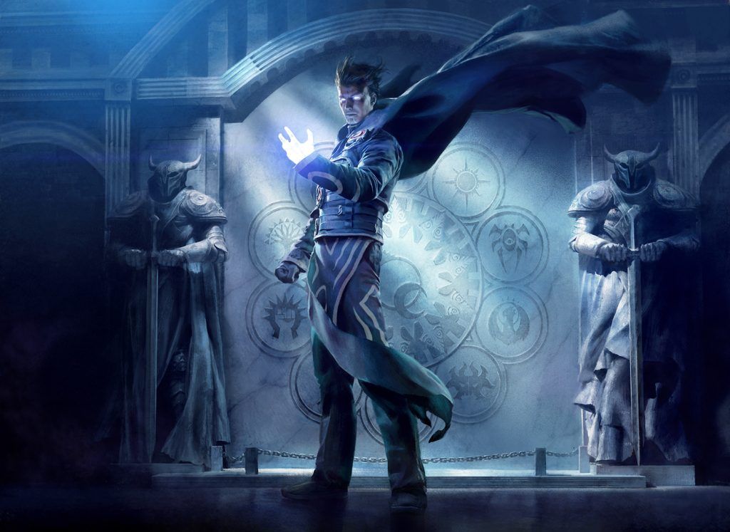 Jace, the Living Guildpact - Illustration by Chase Stone