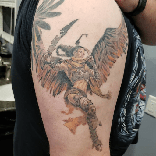 The Serra Avenger tattoo