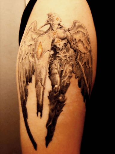 Platinum Angel tattoo