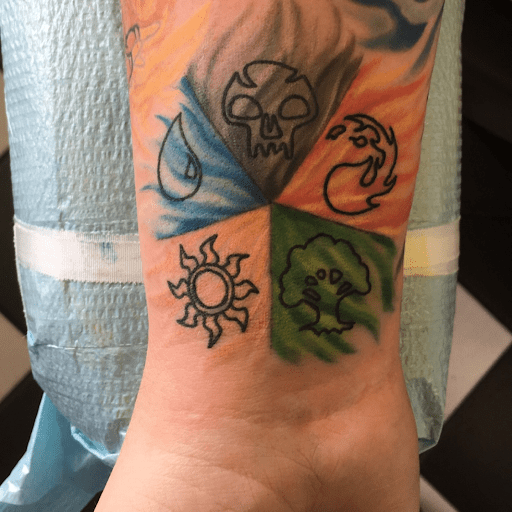 Color Wheel of Mana tattoo