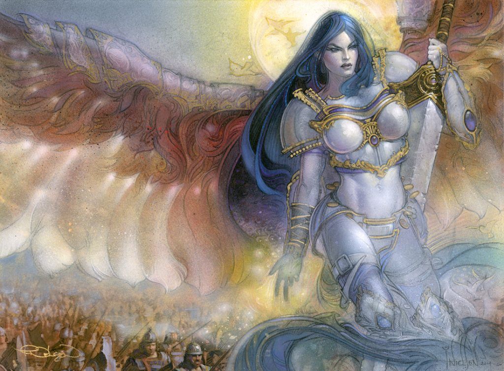 Akroma, Angel of Wrath - Illustration by Terese Nielsen
