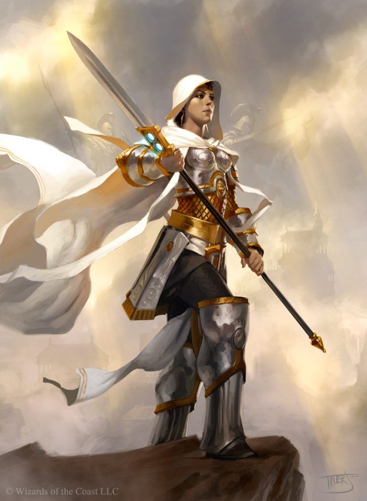 Elspeth, Sun's Champion - Illustration by Tyler Jacobson