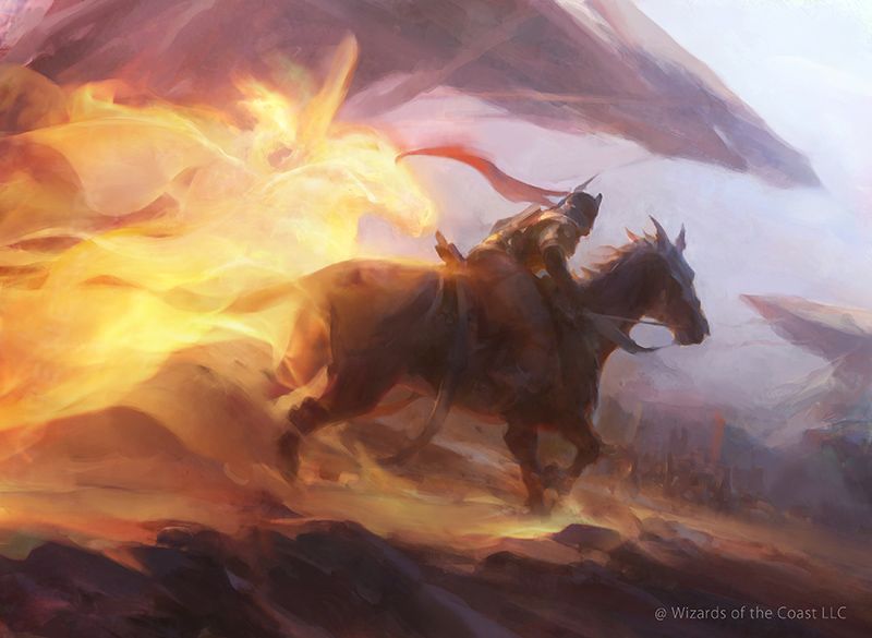 Flamerush Rider - Illustration by Min Yum