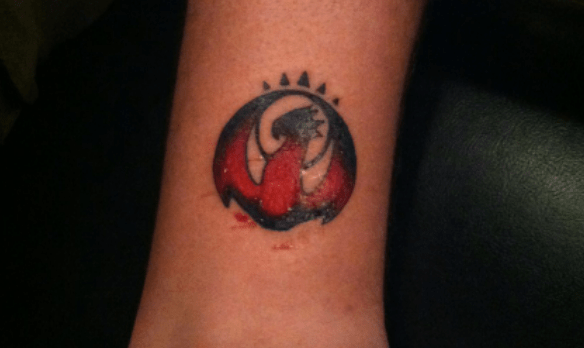 Izzet symbol tattoo