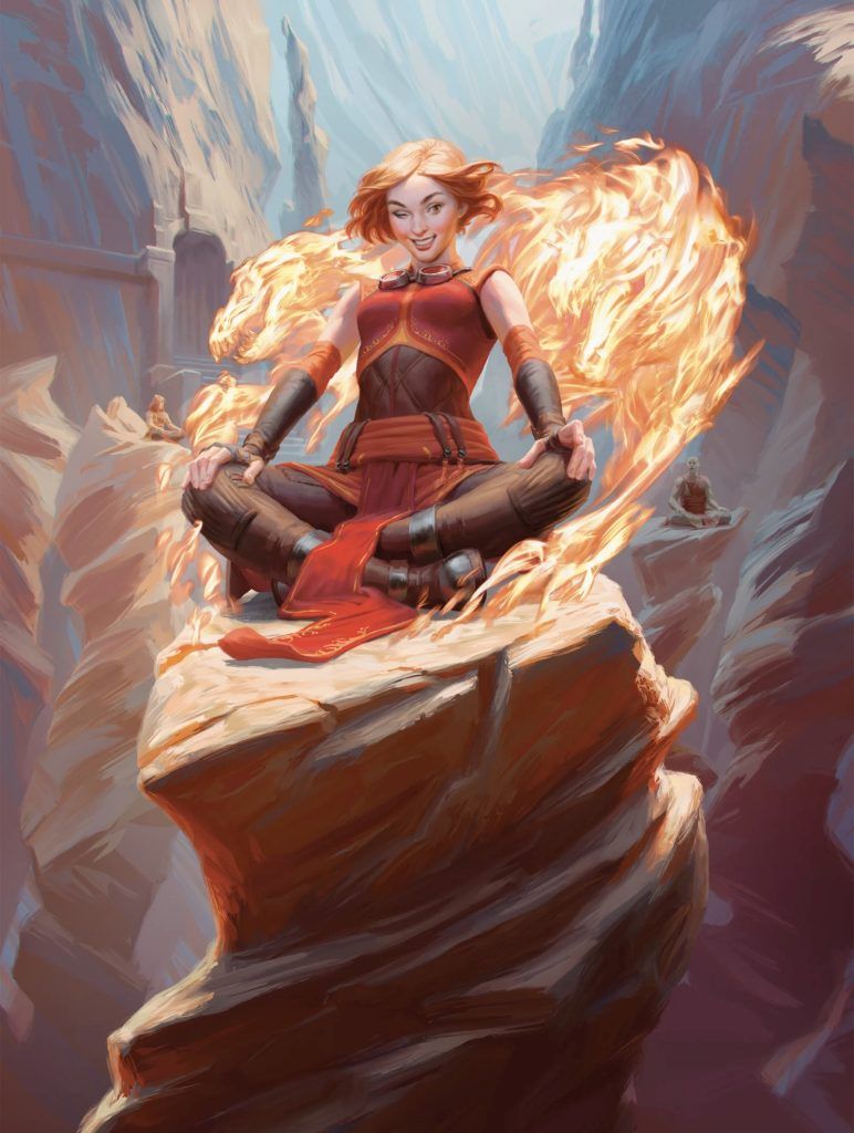 Chandra, Acolyte of Flame - Illustration by Anna Steinbauer