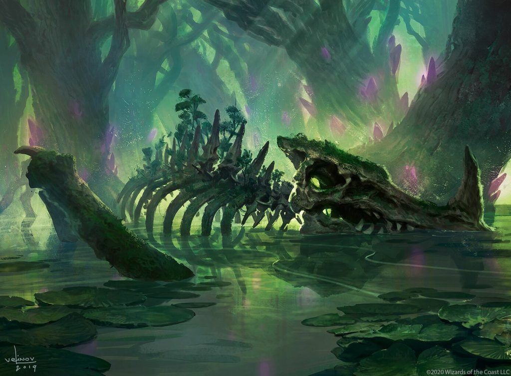 Swamp (Ikoria Lair of Behemoths) - Illustration by Svetlin Velinov