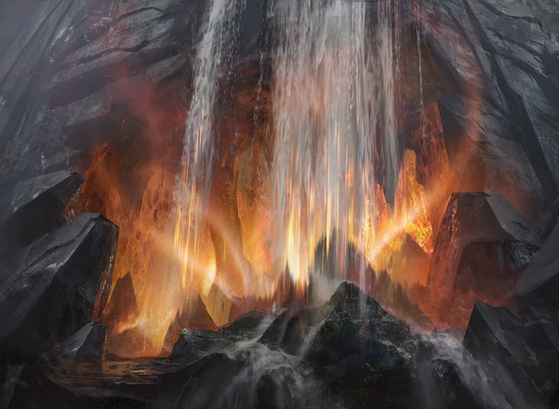 Sulfur Falls - Illustration by Cliff Childs
