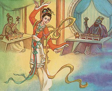 Diaochan, Artful Beauty (Portal Three Kingdoms) - Illustration by Miao Aili