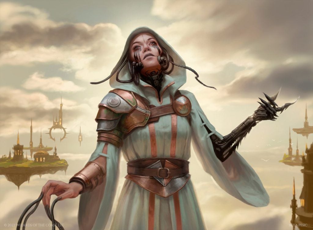 Phyrexian Missionary (Dominaria United) - Illustation by Mila Pesic