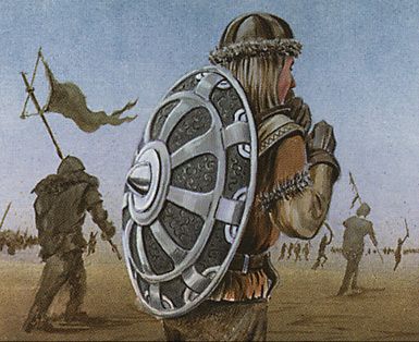 Shield Bearer (Ice Age) - Illustration by Dan Frazier
