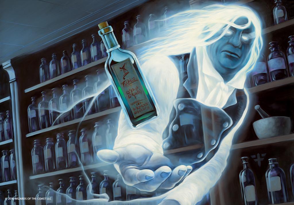 Apothecary Geist (Shadows over Innistrad) - Illustration by Franz Vohwinkel