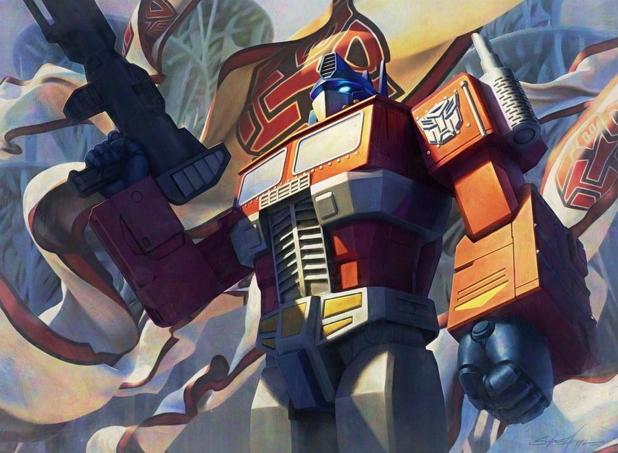 Optimus Prime, Inspiring Leader - Illustration by Steve Argyle