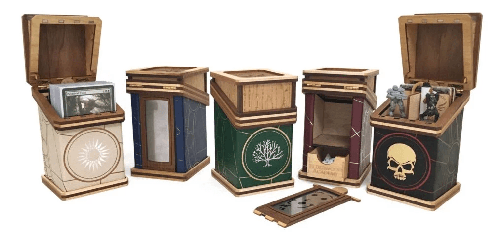custom wooden deck boxes by Elderwood Academy