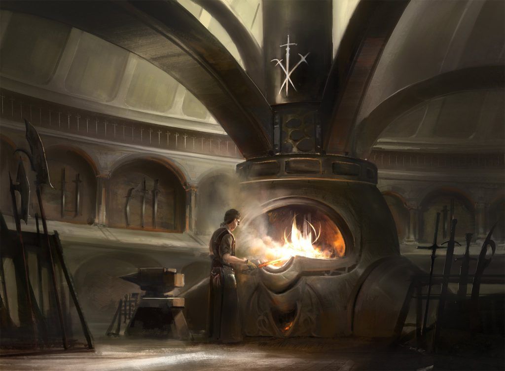 Mystic Forge - Illustration by Titus Lunter