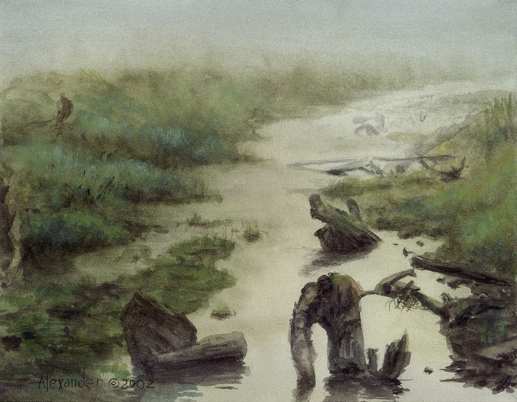 Polluted Delta (Onslaught) - Illustration by Rob Alexander