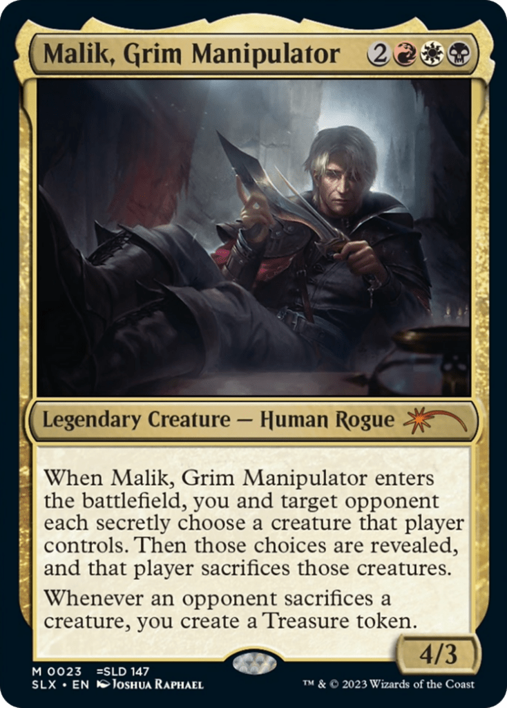 Malik, Grim Manipulator - Illustration by Joshua Raphael