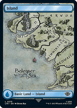 LotR full-art map Island