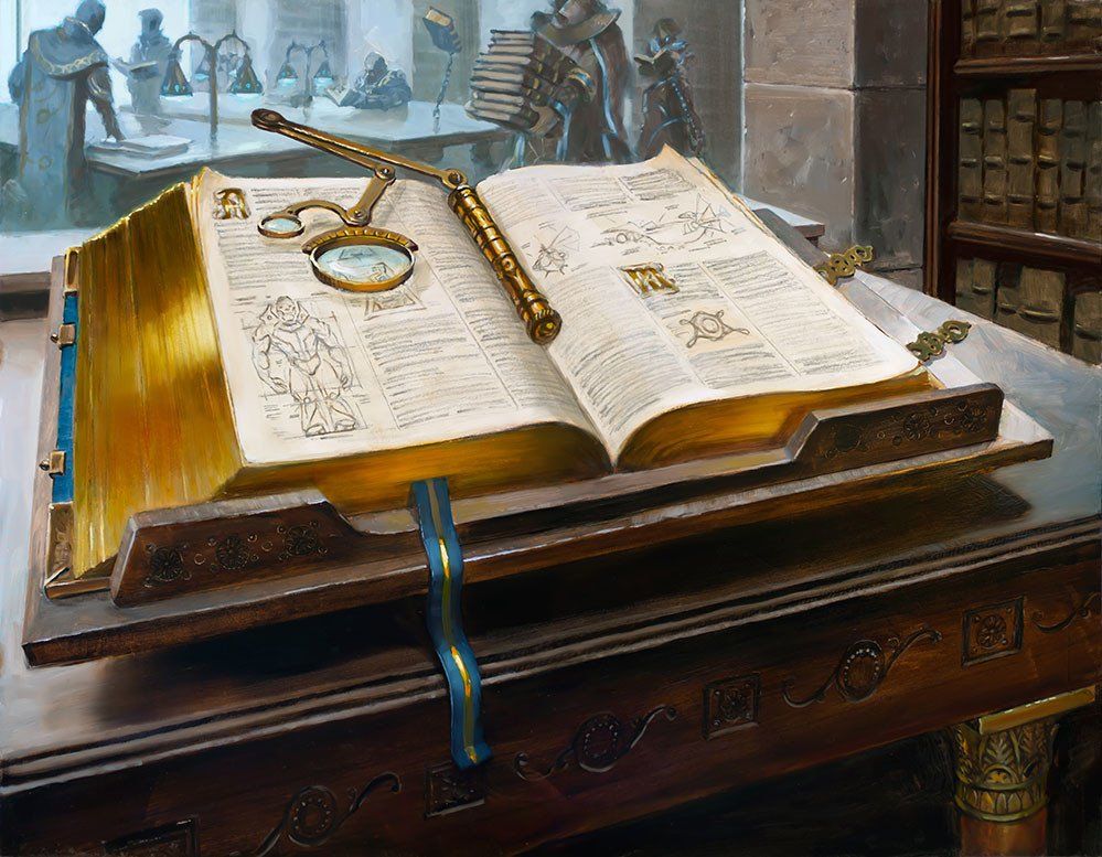 Urza's Tome - Illustration by Aaron Miller