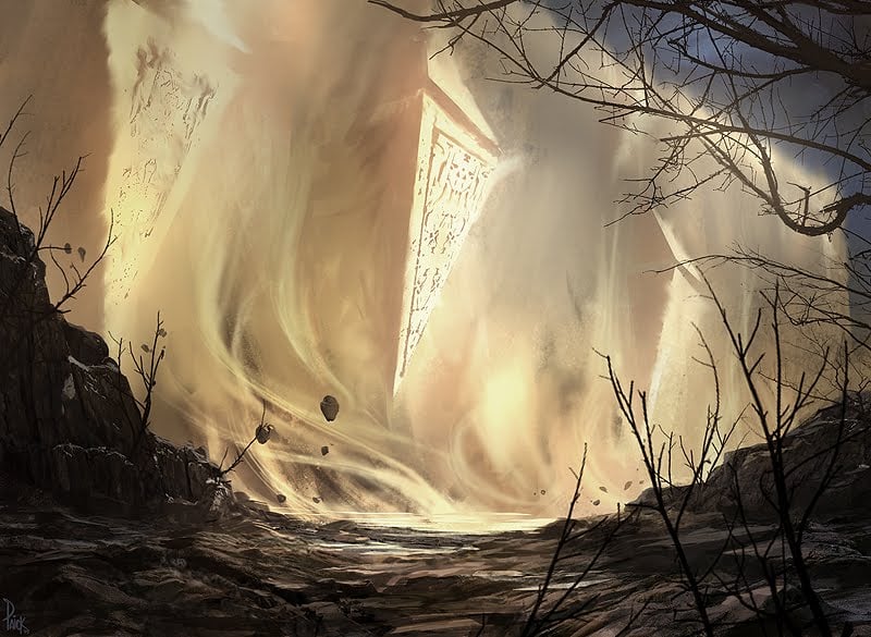 Wall of Omens (Rise of the Eldrazi) - Illustration by James Paick