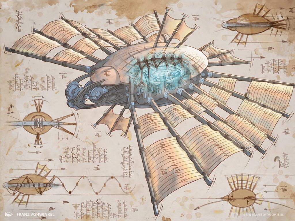 Ornithopter - Illustration by Franz Vohwinkel